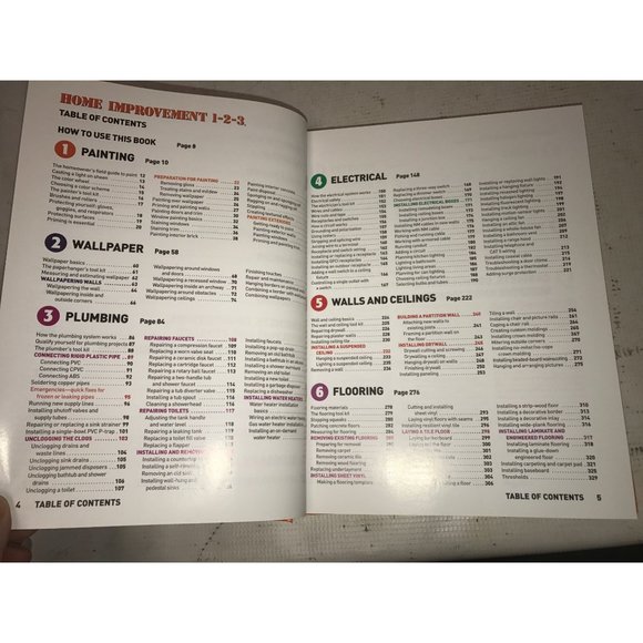 Home Improvement 1-2-3 Expert Advice from The Home Depot Hardcover book - Picture 5 of 12